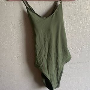 Aerie green one piece swim suit